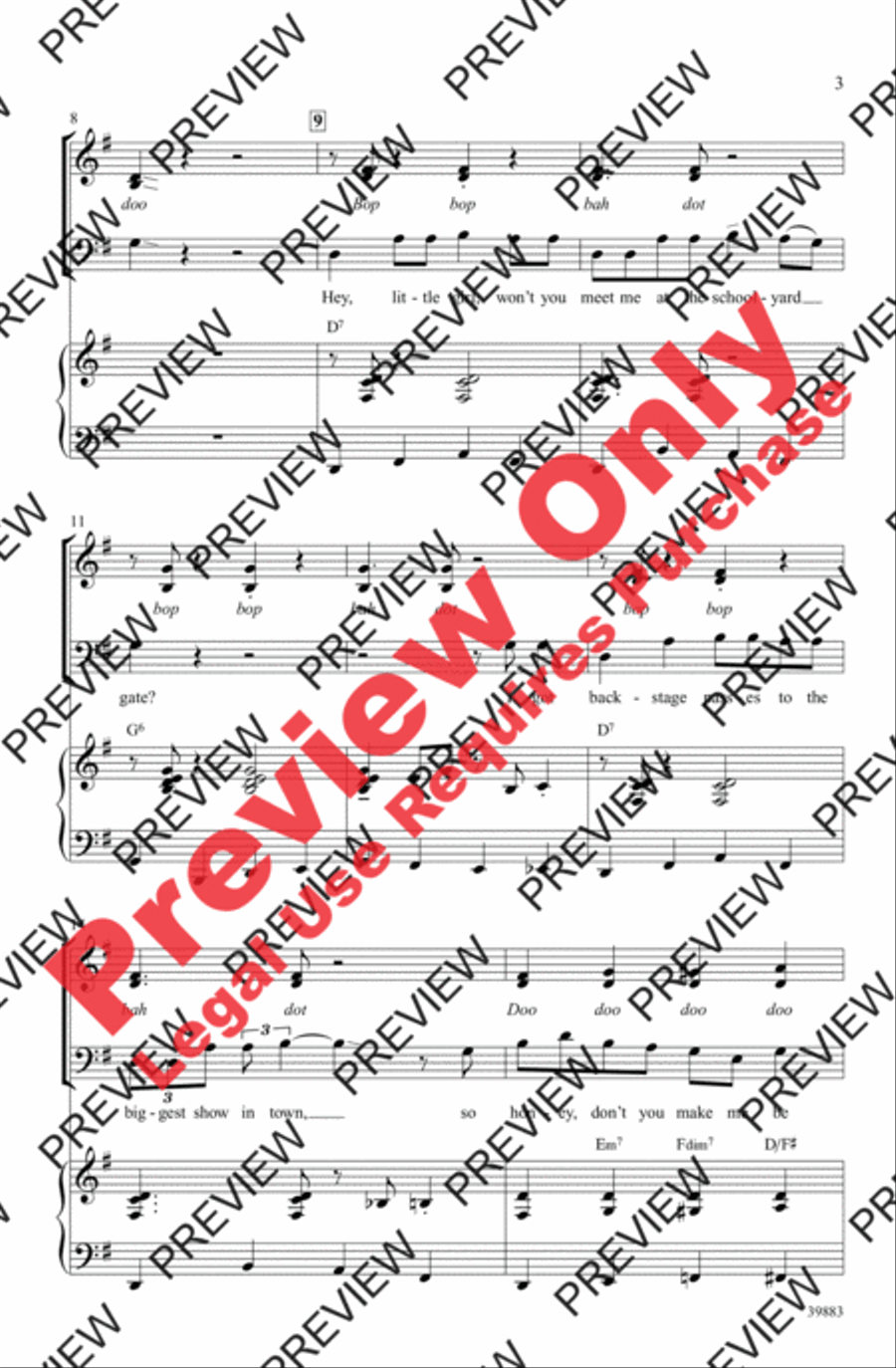 My Music My Music 3-Part scores gallery preview page 3