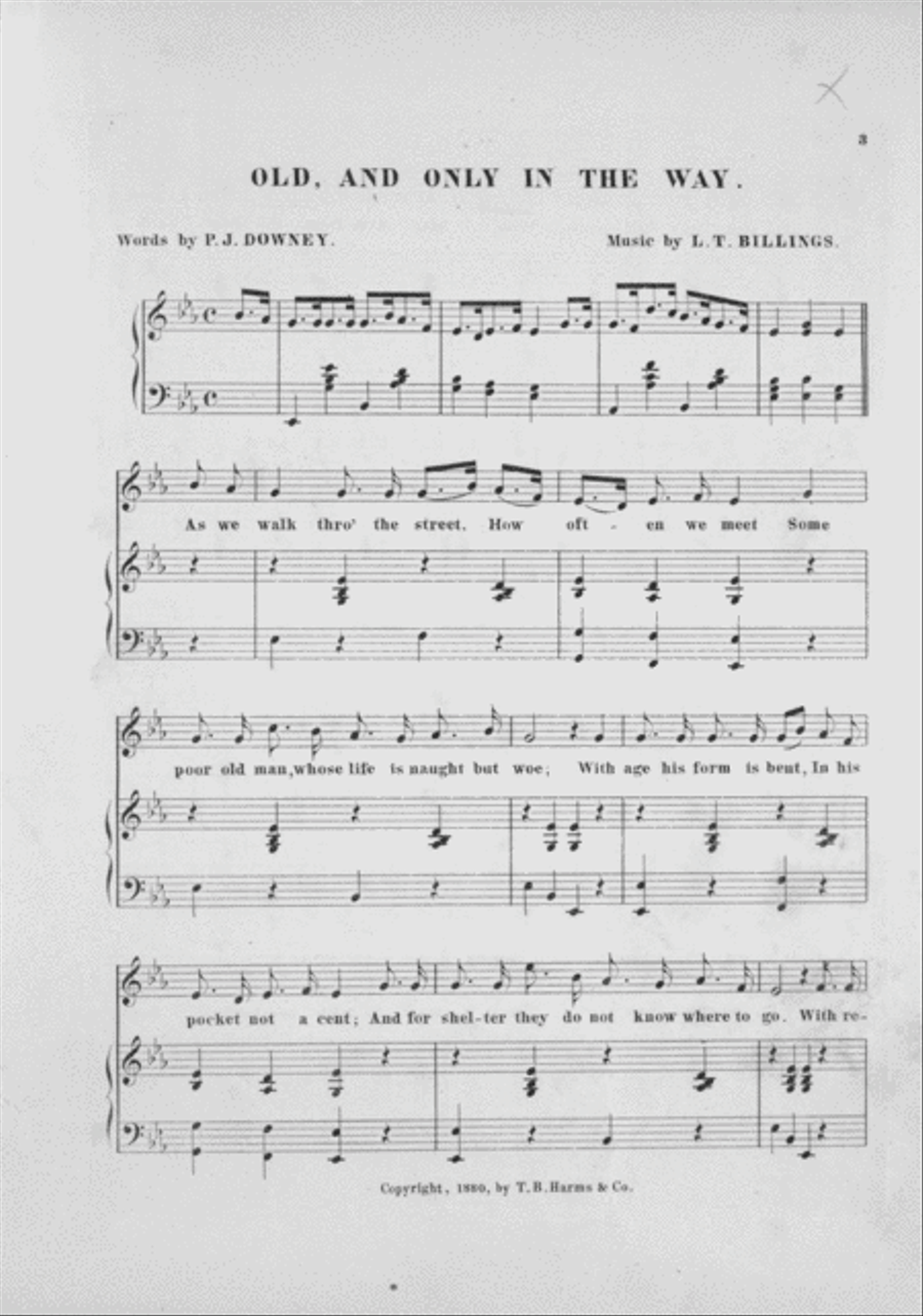 Old and Only in the Way. Song & Chorus Choir scores gallery preview page 2