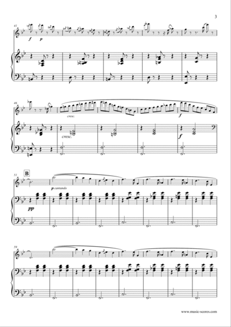 Godard - Valse - No.3 from Op. 116 Suite de 3 Morceaux - Flute Flute Solo scores gallery preview page 3