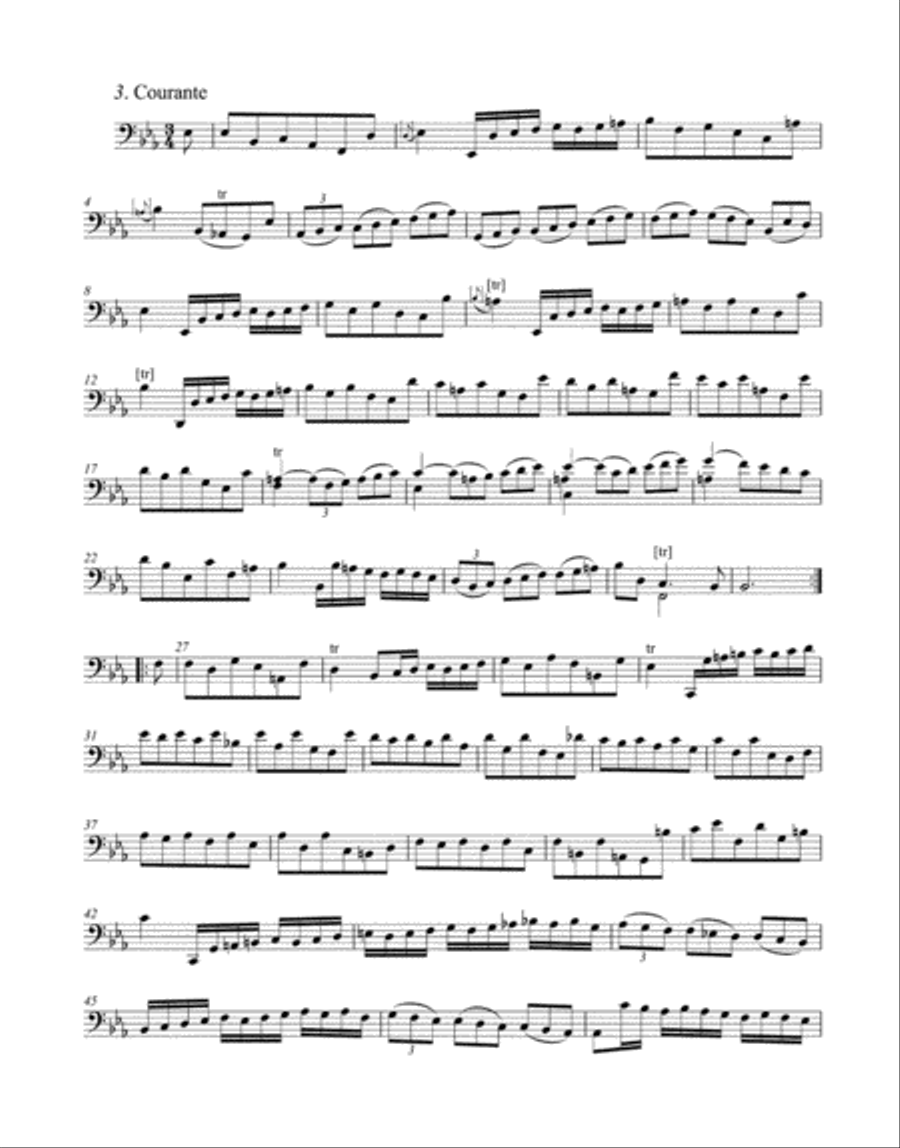 6 Suites for Violincello Solo, BWV 1007-1012 Violin scores gallery preview page 3