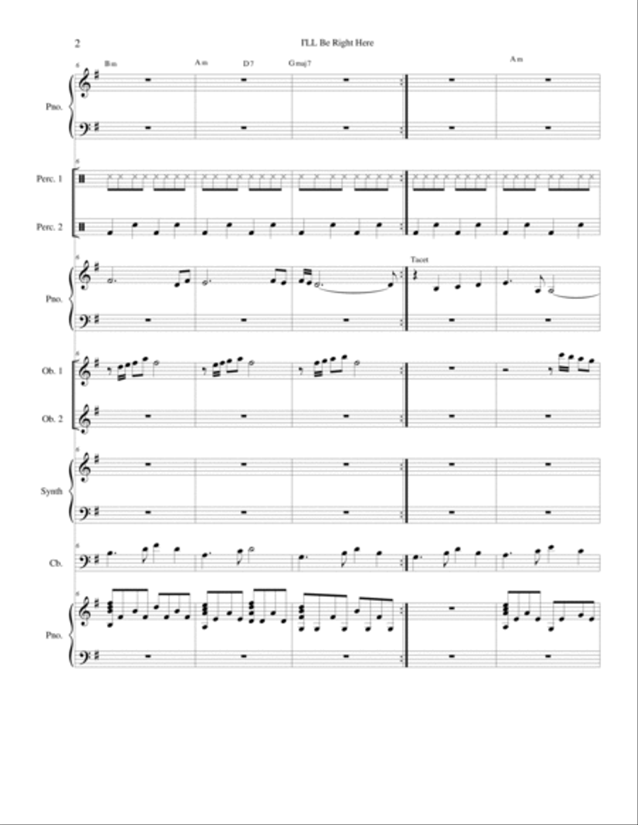I'll Be Right Here Bassoon scores gallery preview page 2