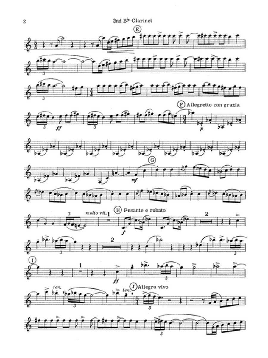 Symphonic Dance No. 3 ("Fiesta"): 2nd B-flat Clarinet