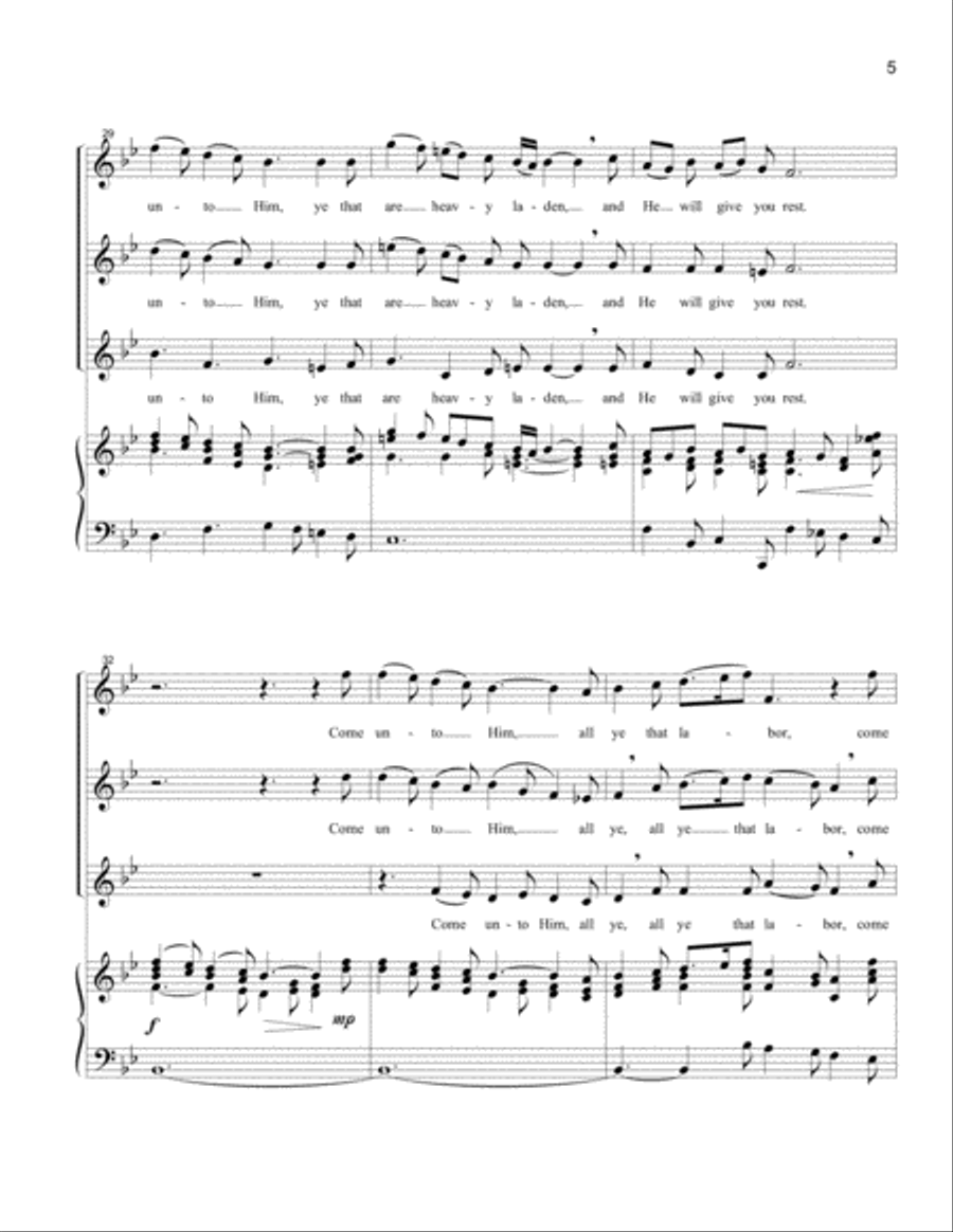 He Shall Feed His Flock (SSA) SSA scores gallery preview page 5