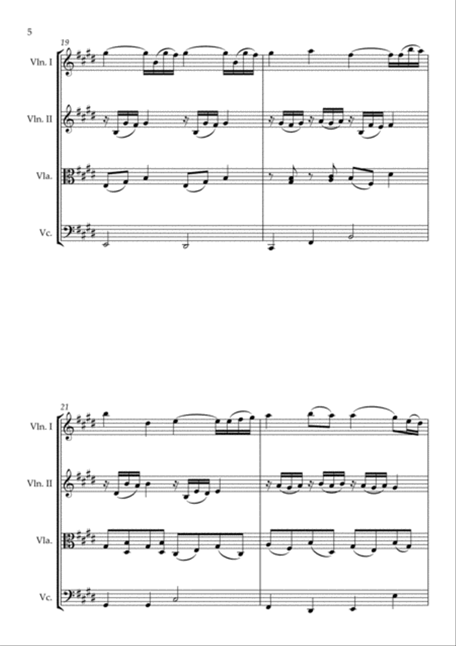 Nothing I've Ever Known Nothing I've Ever Known String Quartet scores gallery preview page 6