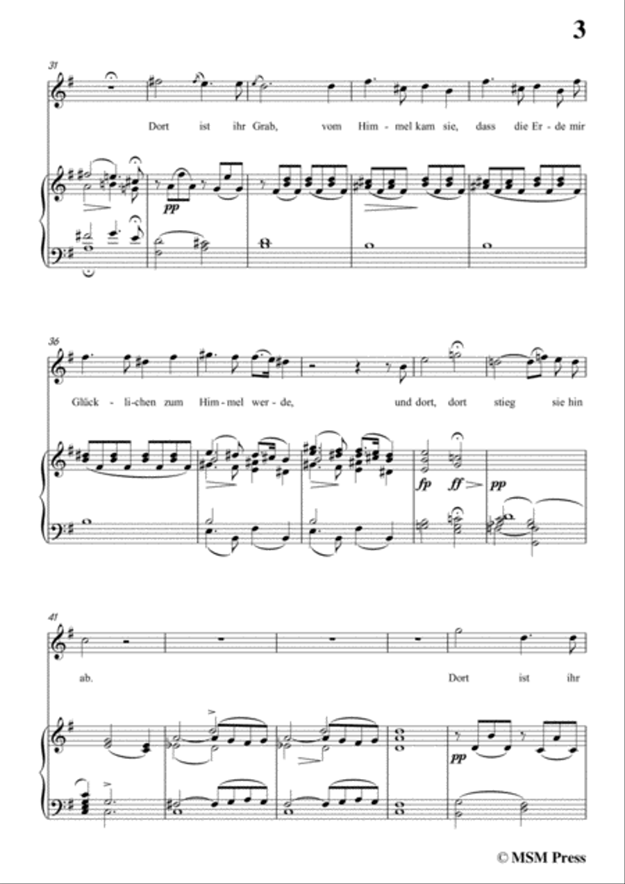Schubert-Ihr Grab,in G Major,D.736,for Voice and Piano Voice Solo scores gallery preview page 5