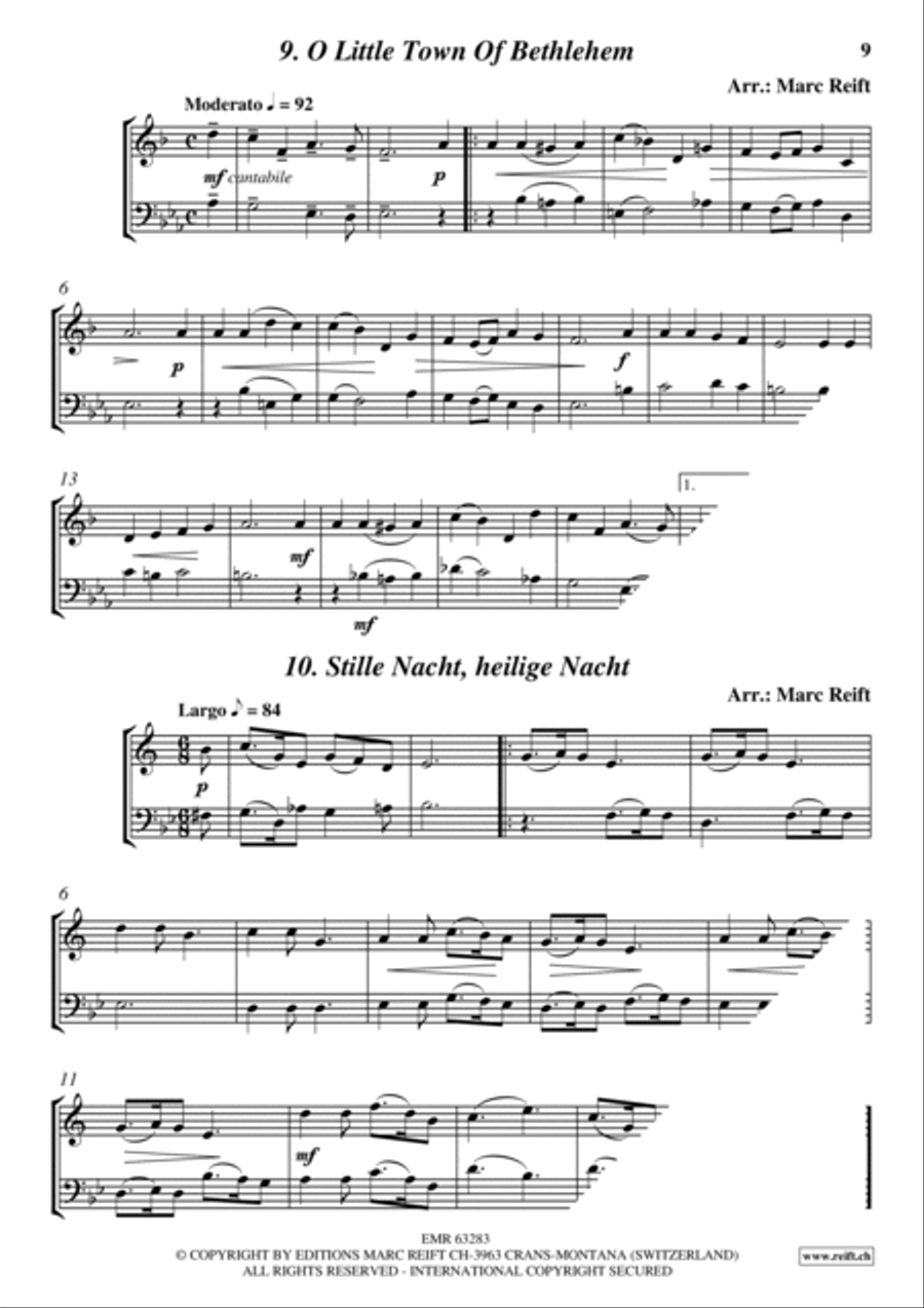 35 Easy Christmas Duets Cornet scores gallery preview page 9
