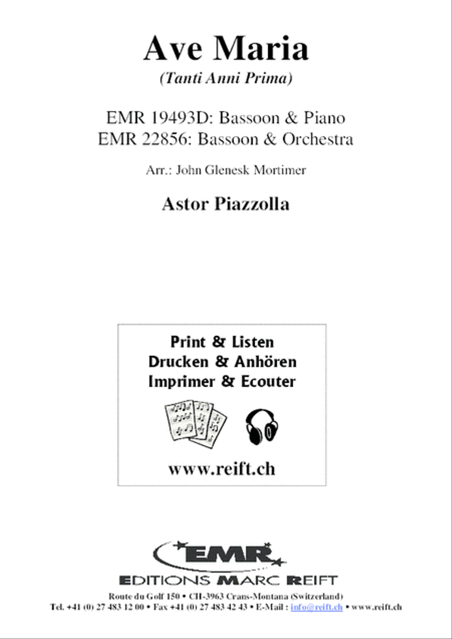Ave Maria Bassoon Solo scores gallery preview page 2