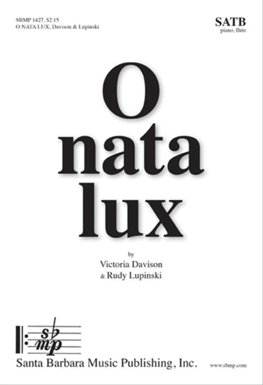 O nata lux - SATB Octavo 4-Part scores gallery preview page 1