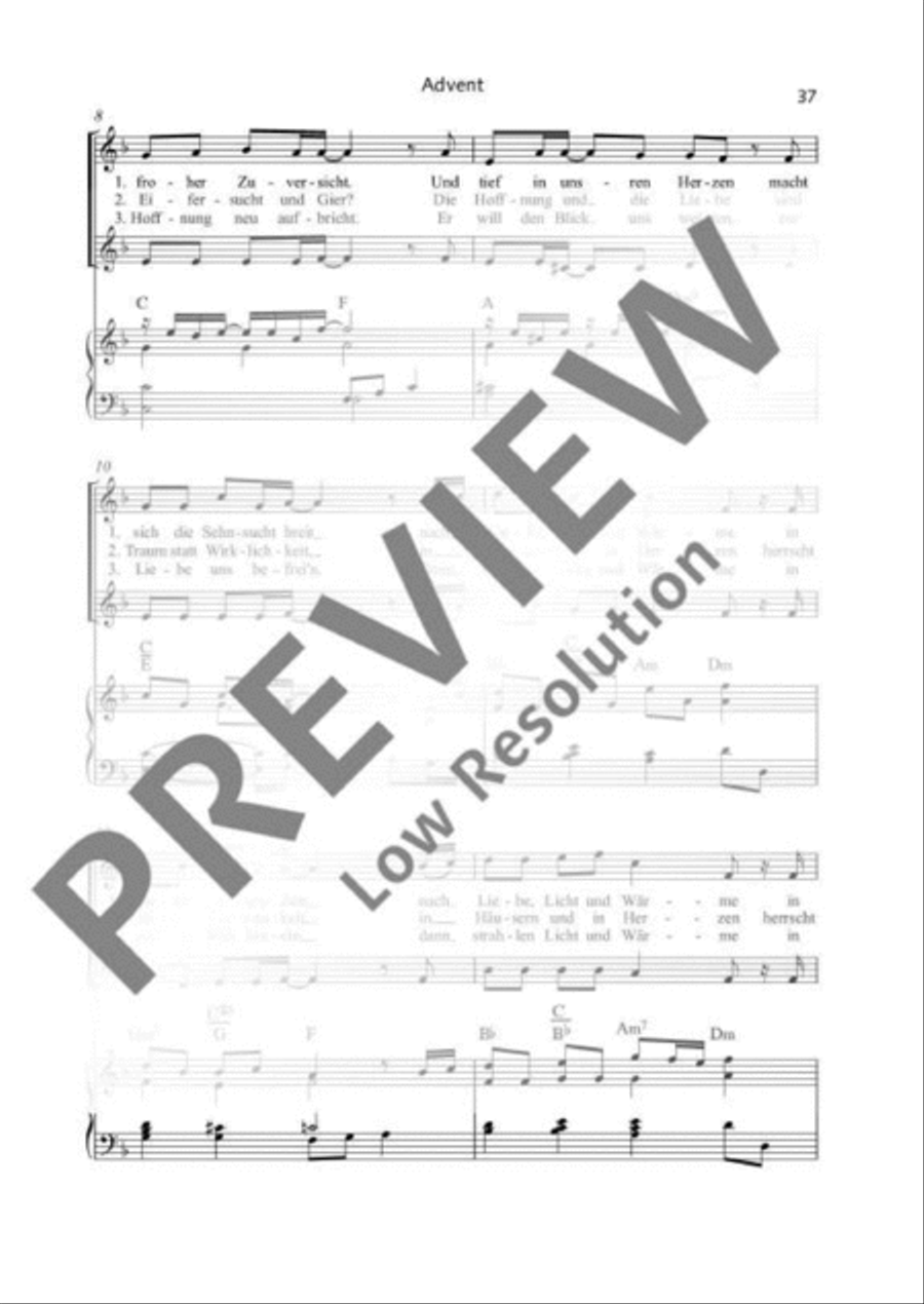 Lichterzeit, Freudenzeit Children's Choir scores gallery preview page 3