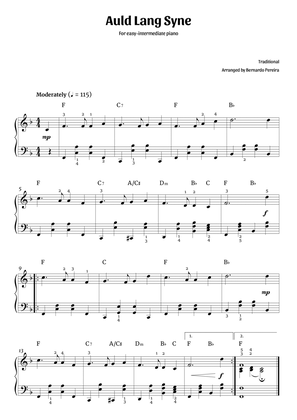 Auld Lang Syne (easy-intermediate piano)