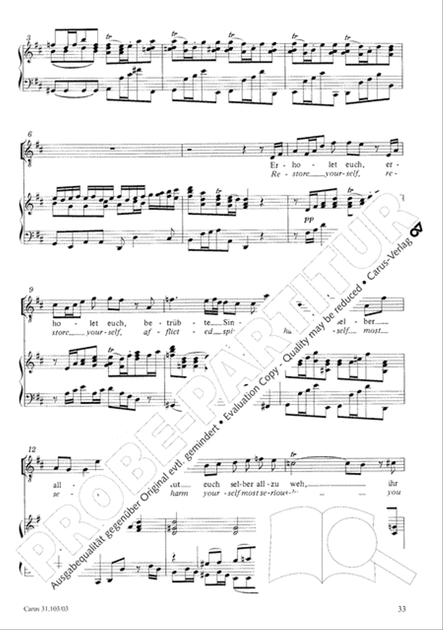 You shall be weeping and crying (Ihr werdet weinen und heulen) 4-Part scores gallery preview page 34