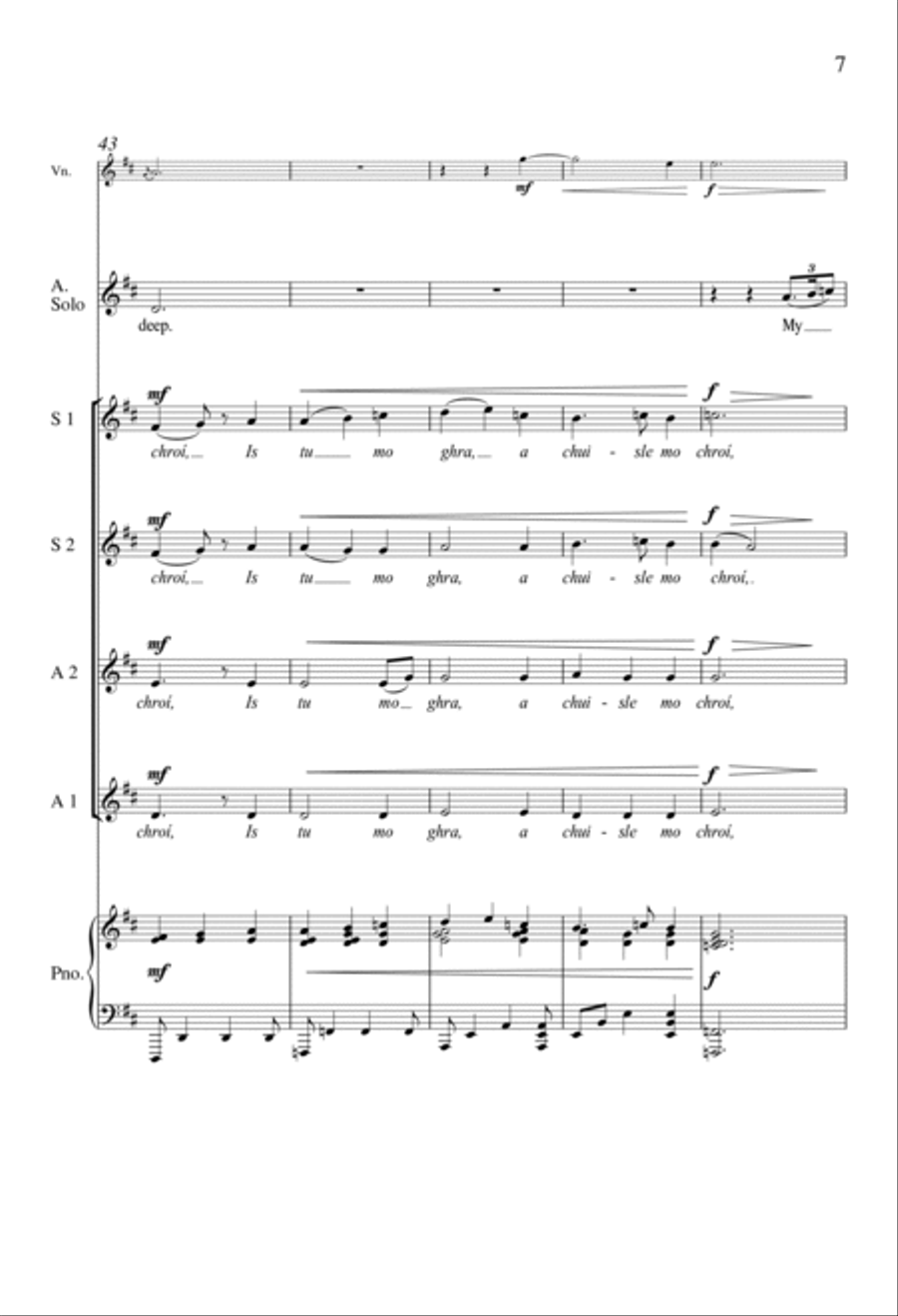 O Pulse of My Heart (A Chuisle Mo Chroí) SSAA scores gallery preview page 6