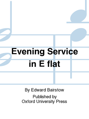 Book cover for Evening Service in E flat
