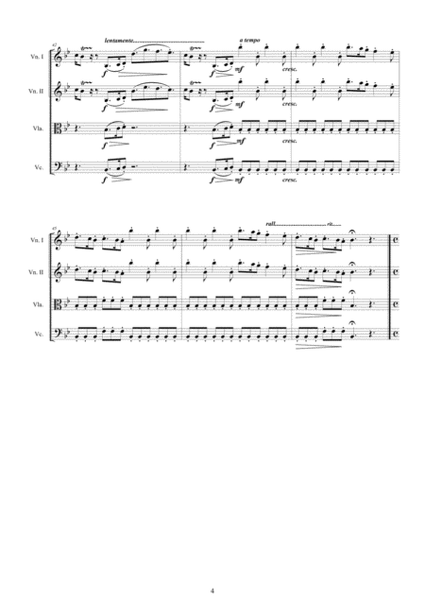 Vivaldi - Concerto 'Conca' in B flat major RV 163 for String Quartet image number null