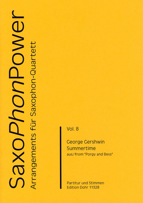 Book cover for Summertime -aus "Porgy and Bess"- (für Saxophonquartett (SATBar))