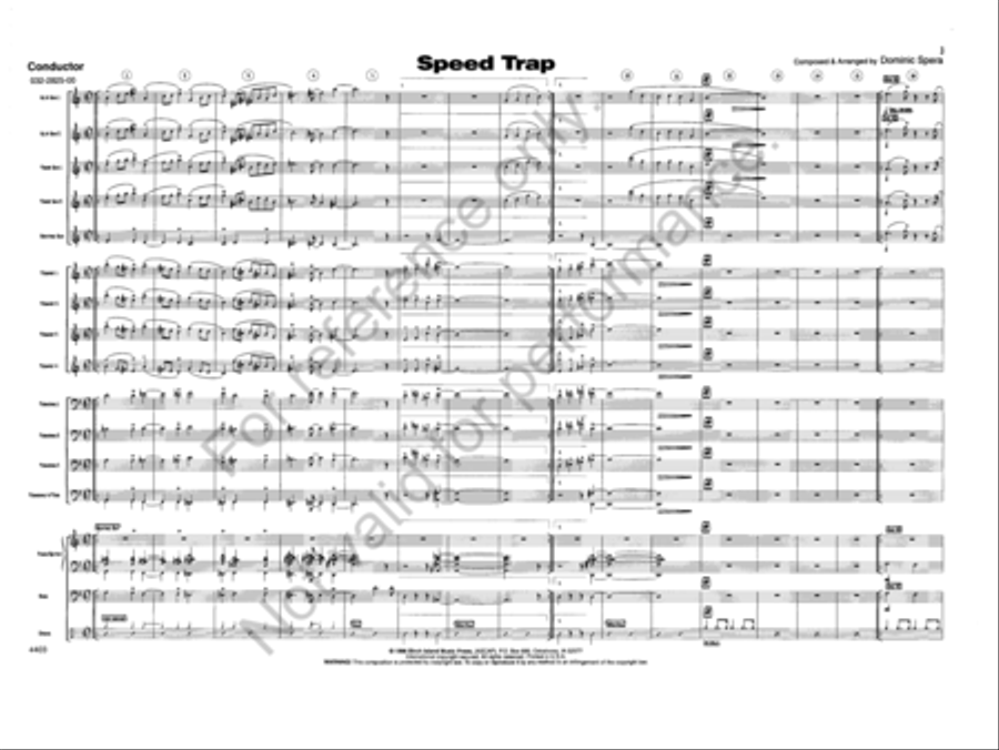 Speed Trap Speed Trap Jazz Ensemble scores gallery preview page 2