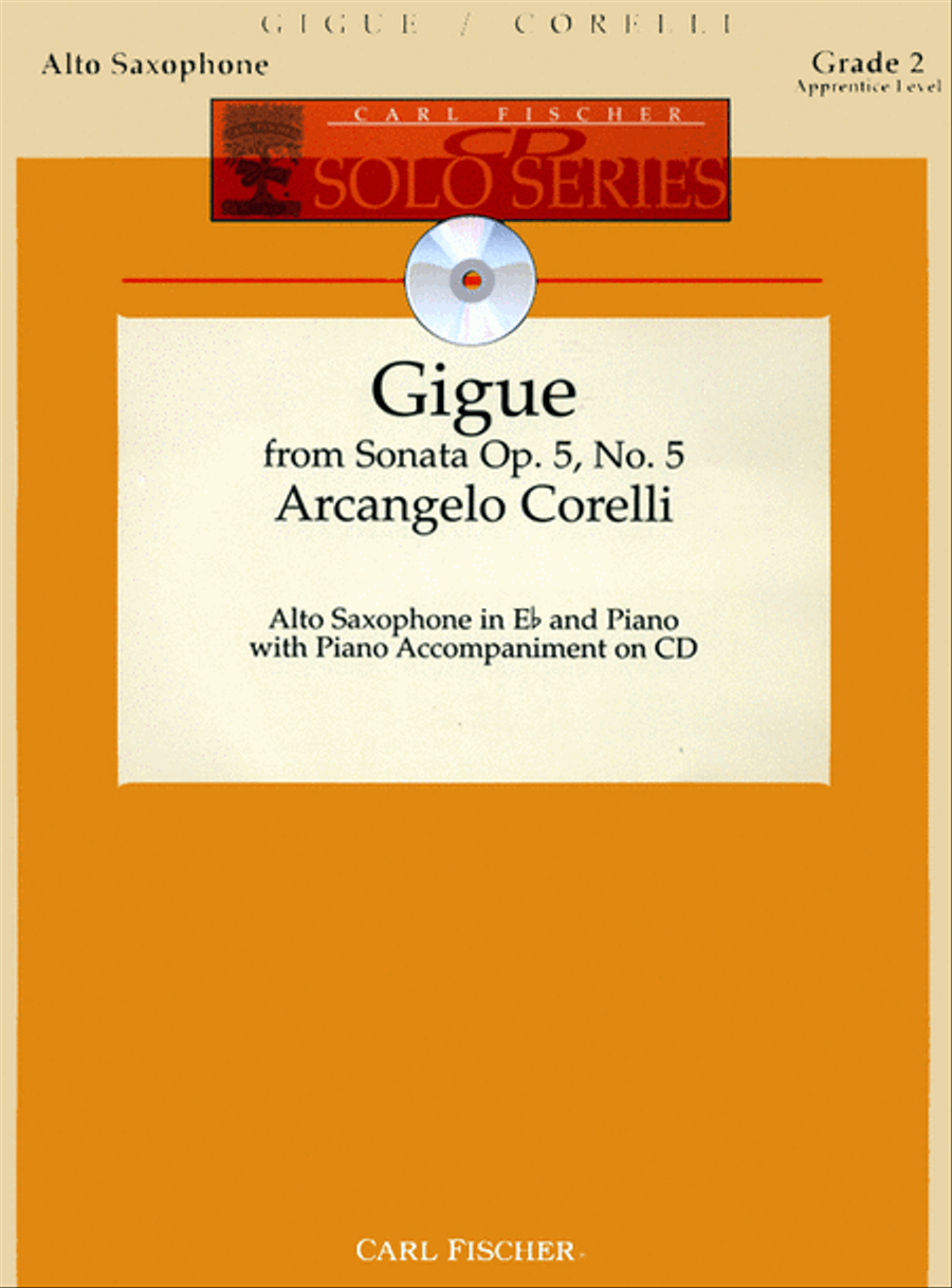 Gigue Gigue Alto Saxophone scores gallery preview page 1