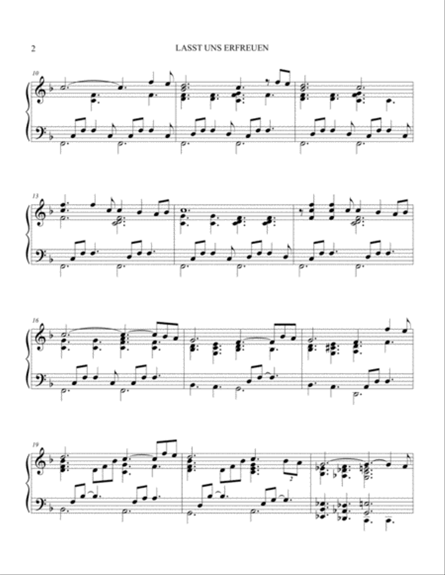 Now All The Vault Of Heaven Resounds - Piano Solo by Eric Carlson Piano Solo scores gallery preview page 2