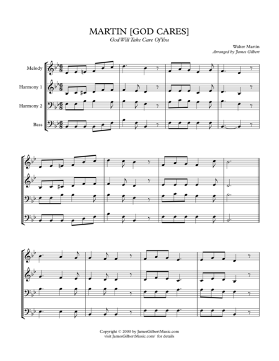 MARTIN (GOD CARES) Small Ensemble scores gallery preview page 1