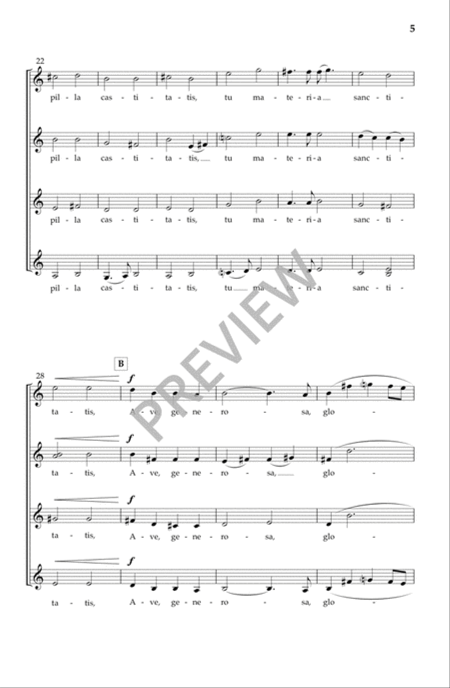 Ave Generosa (SSAA) SSAA scores gallery preview page 6