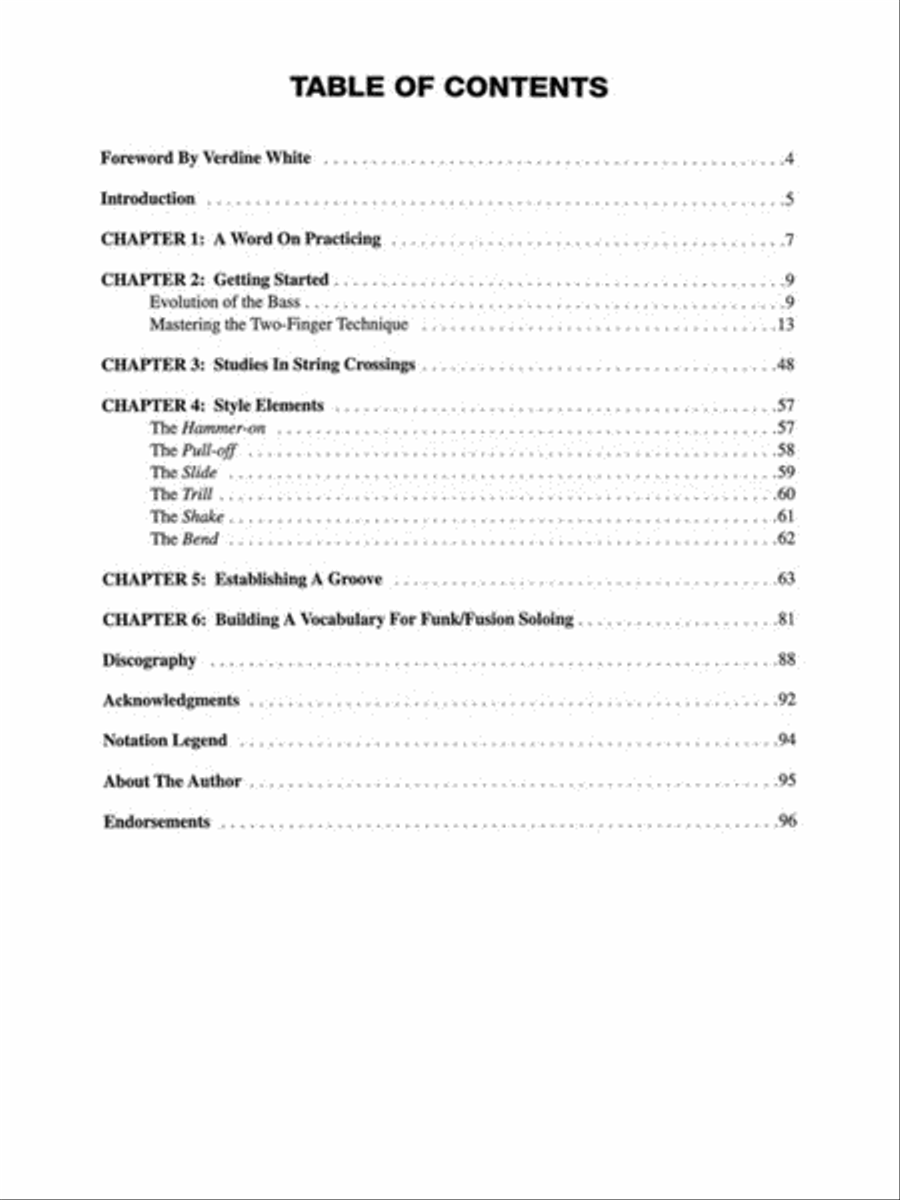 Funk/Fusion Bass Funk/Fusion Bass Electric Guitar scores gallery preview page 2