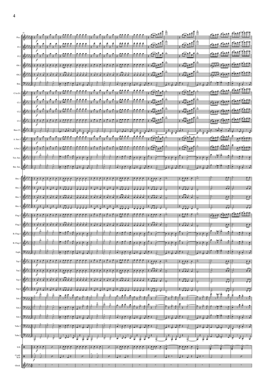 Alte Kameraden Marsch Concert Band scores gallery preview page 6