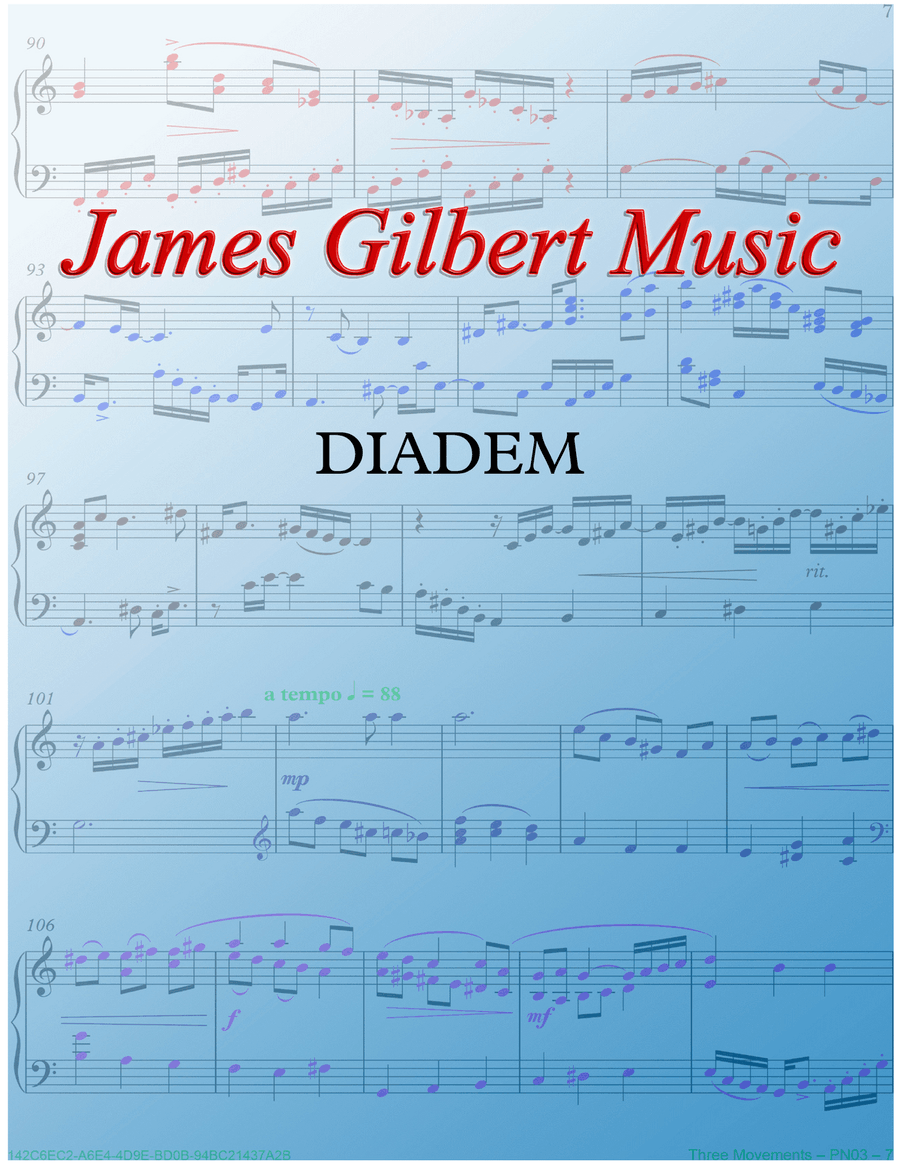 DIADEM (All Hail The Power) Small Ensemble scores gallery preview page 1