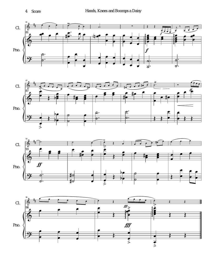 Boomps A Daisy Clarinet Solo scores gallery preview page 4