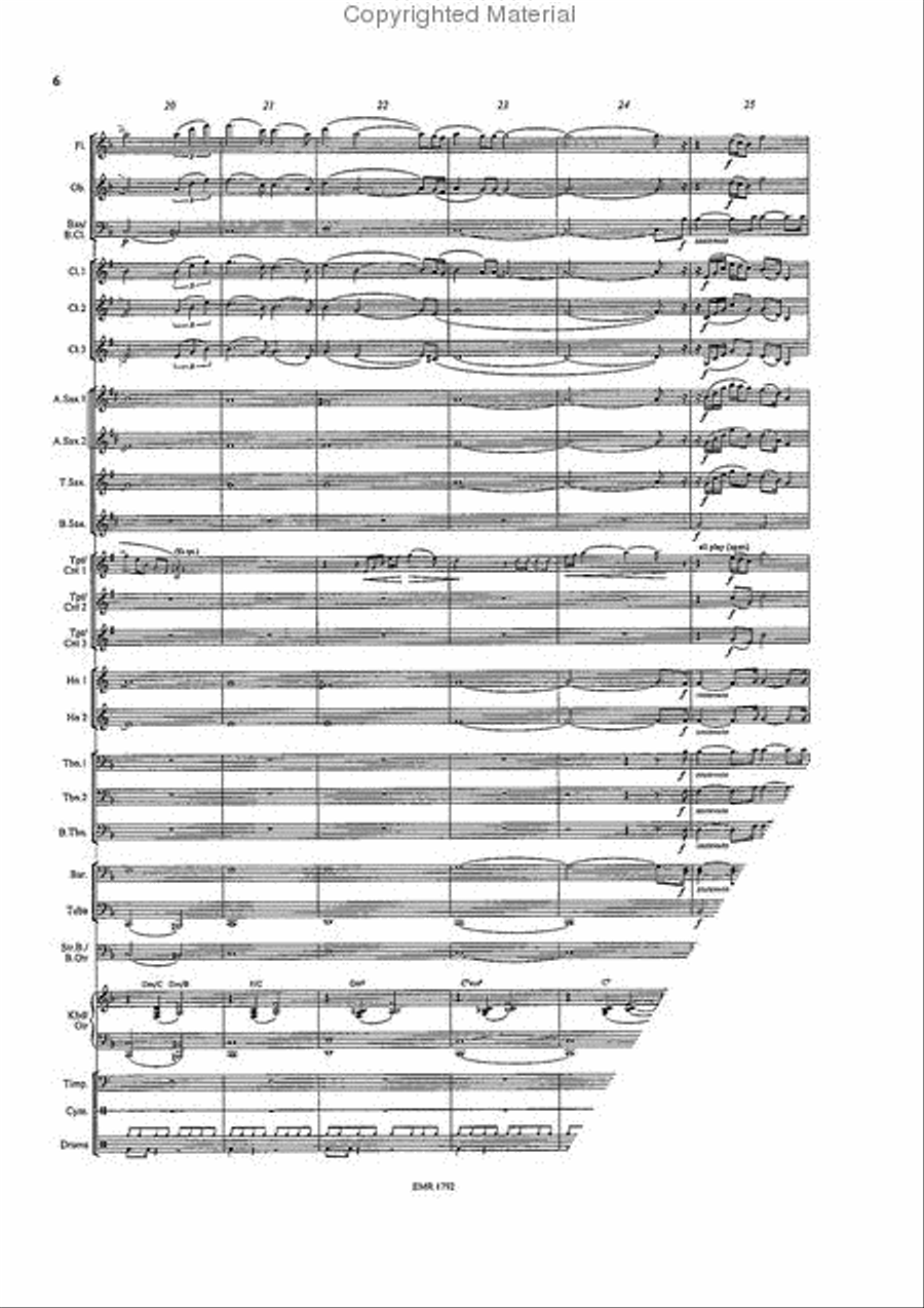 Highlander Who Wants To Live Forever Concert Band scores gallery preview page 6