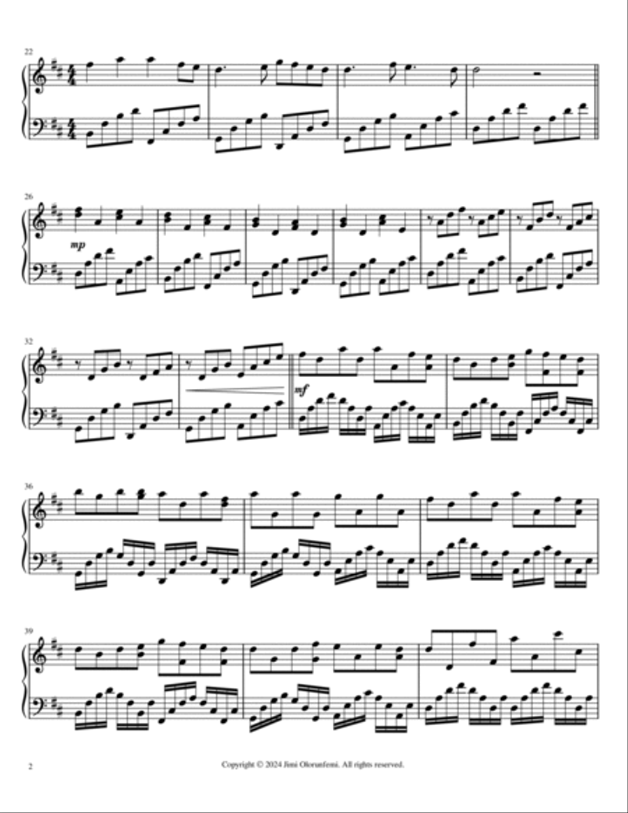 As The Deer Piano Solo scores gallery preview page 2