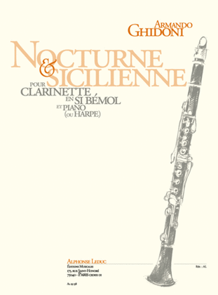 Book cover for Nocturne & Sicilienne (fin Cycle 2) Pour Clarinette En Si Bemol