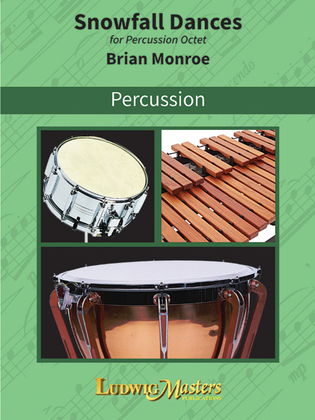 Book cover for Snowfall Dances for Percussion Octet