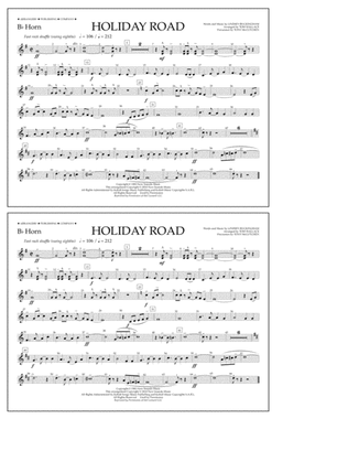 Holiday Road (from National Lampoon's Vacation) (arr. Tom Wallace) - Bb Horn