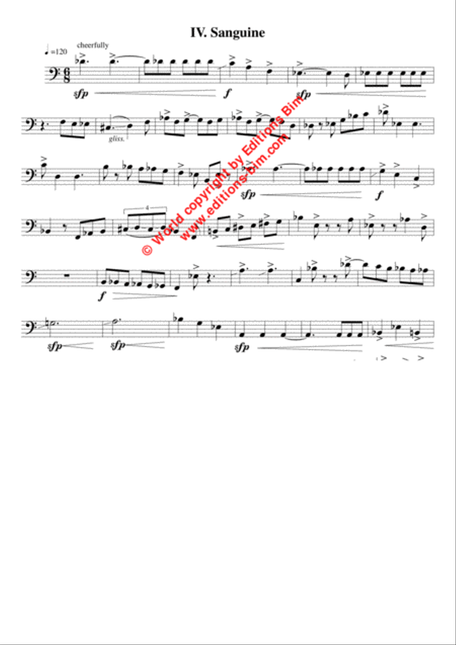 Temperamental Suite Temperamental Suite Bass Trombone scores gallery preview page 4