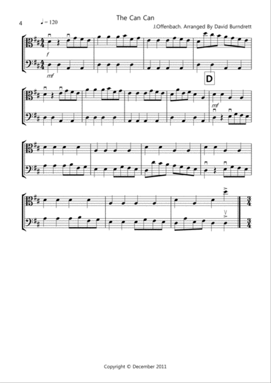 8 Easy Duets for Viola And Double Bass 8 Easy Duets for Viola And Double Bass String Duet scores gallery preview page 4