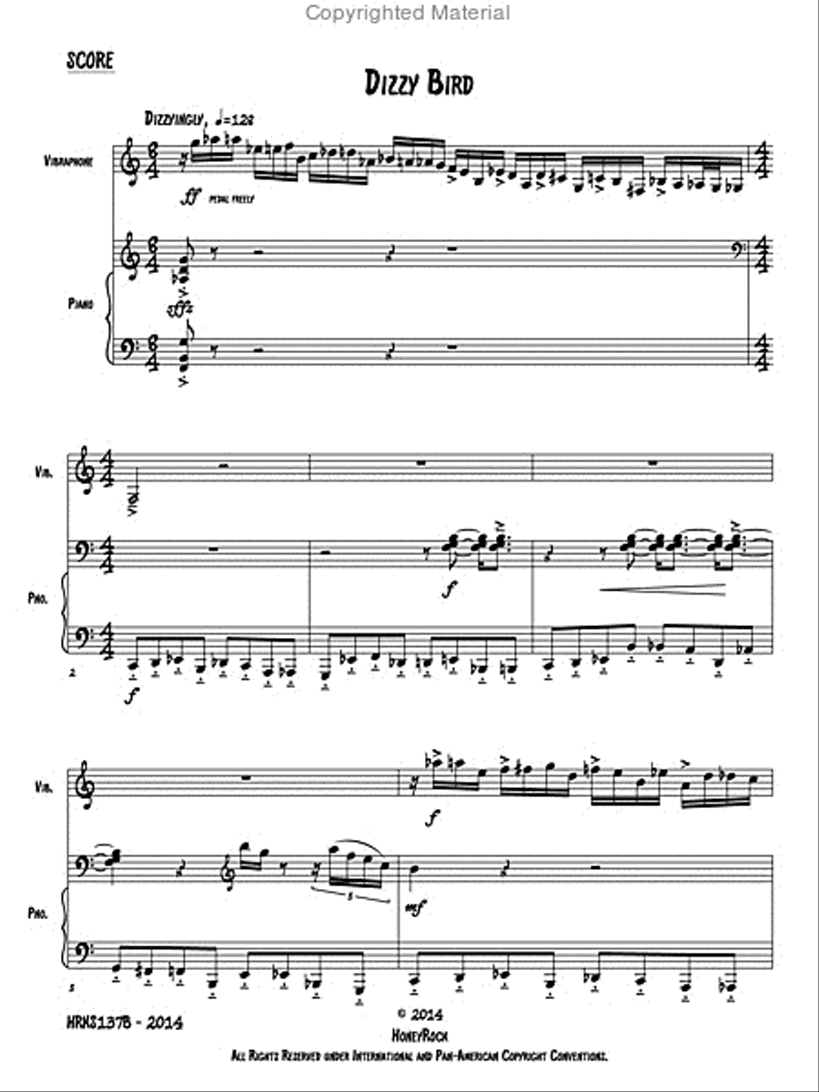 Two Images for Vibraphone and Piano Piano Accompaniment scores gallery preview page 7