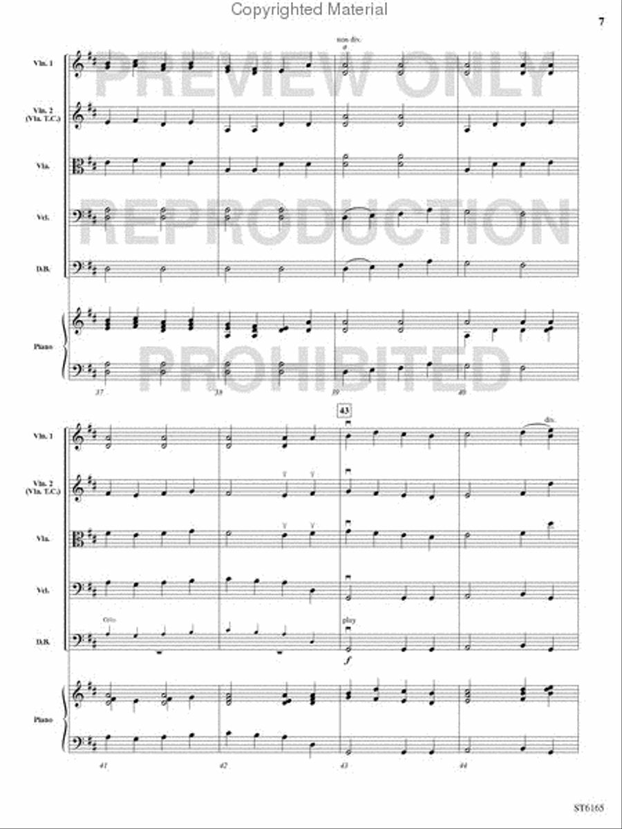 A Celtic Christmas Fantasy String Orchestra scores gallery preview page 6