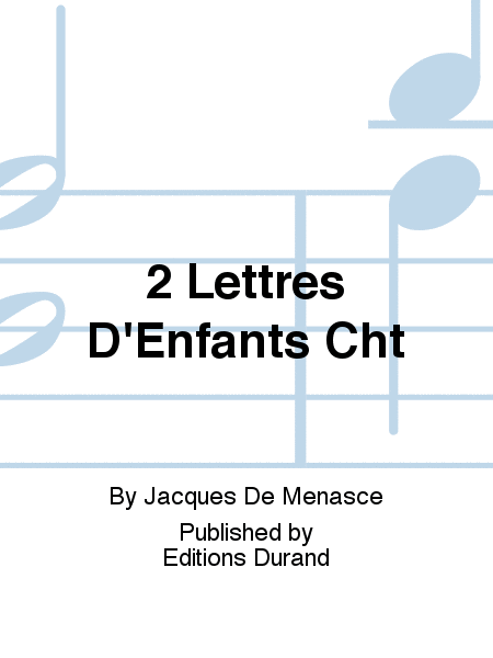 2 Lettres D'Enfants Cht