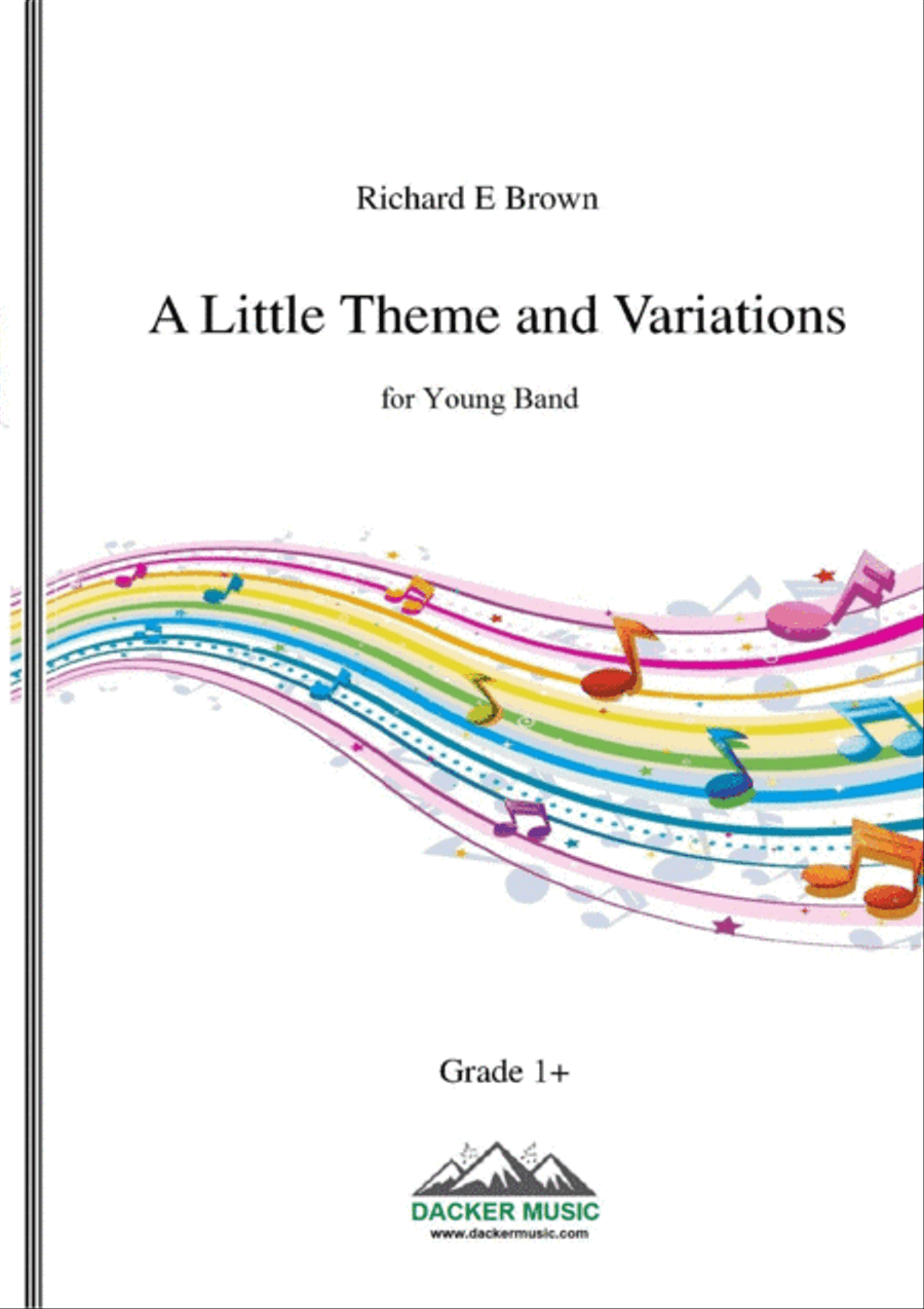 A Little Theme and Variations Concert Band scores gallery preview page 1