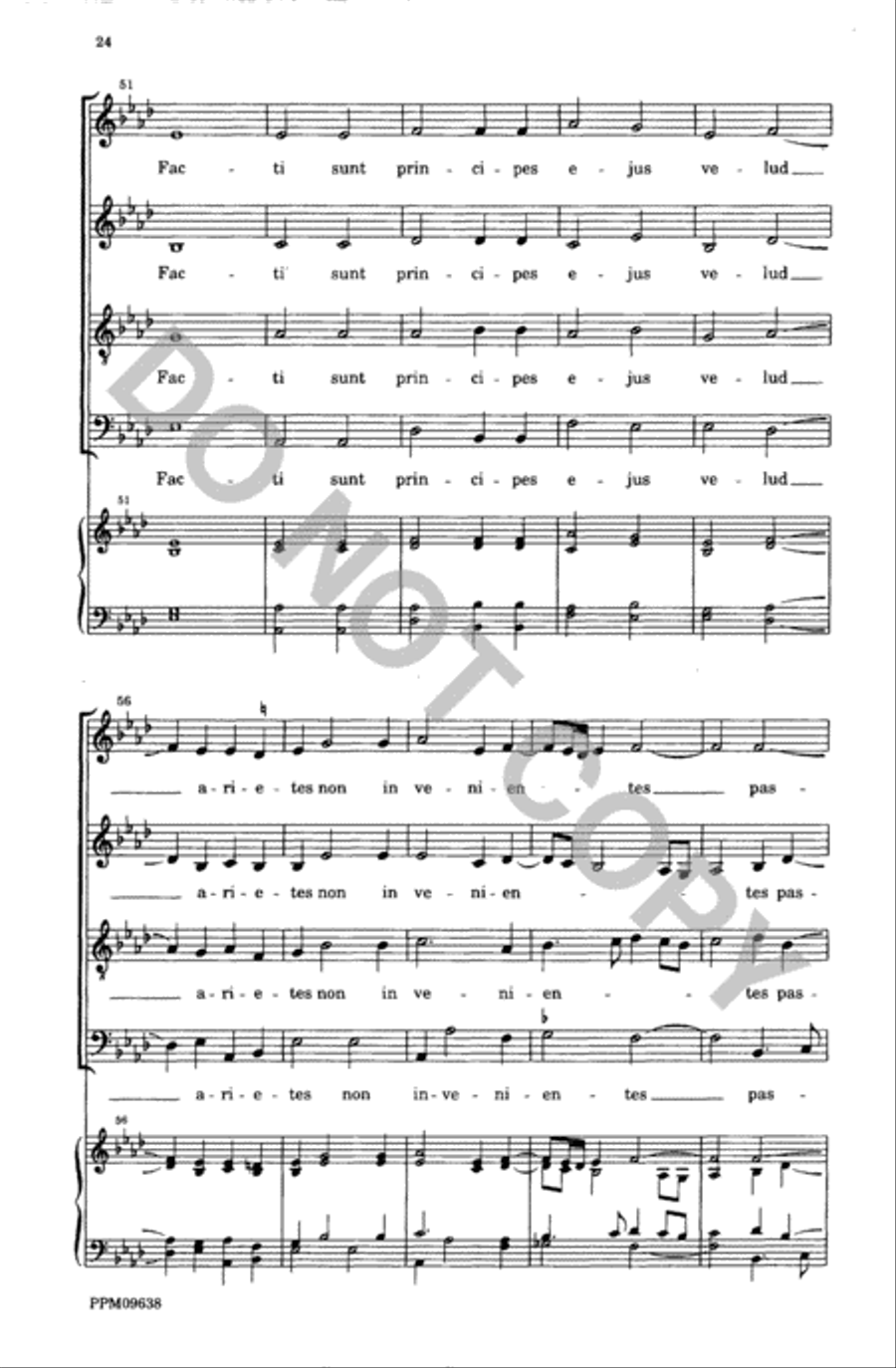 Lamentations of the Prophet Jeremiah 4-Part scores gallery preview page 25