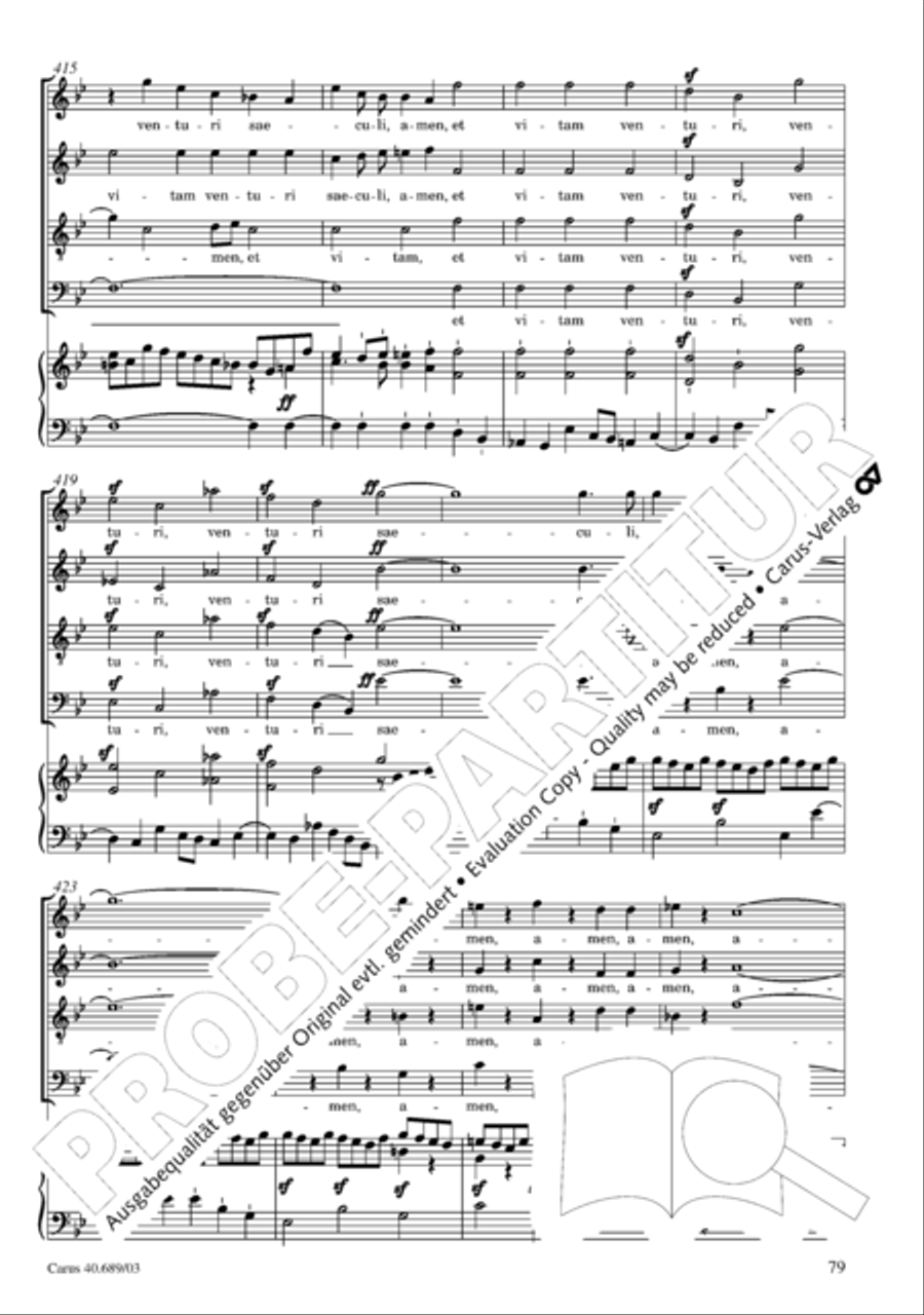 Missa solemnis Missa solemnis 4-Part scores gallery preview page 80
