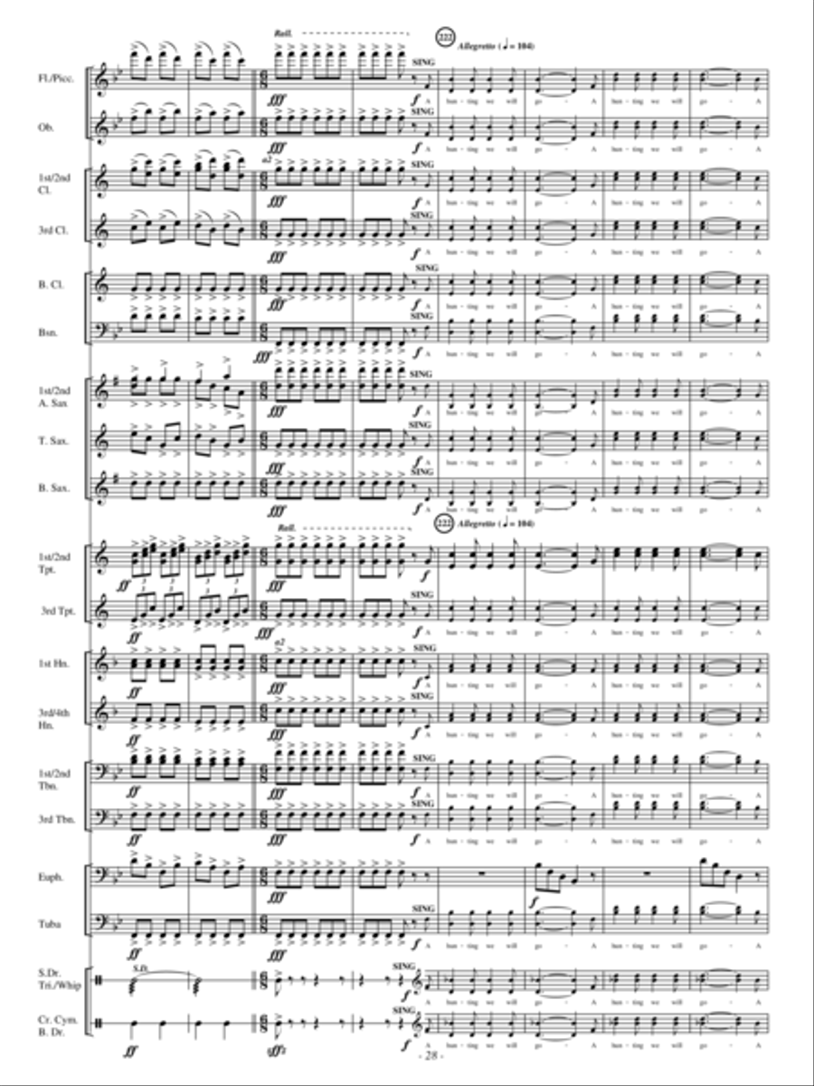 A Hunting Scene A Hunting Scene Concert Band scores gallery preview page 27