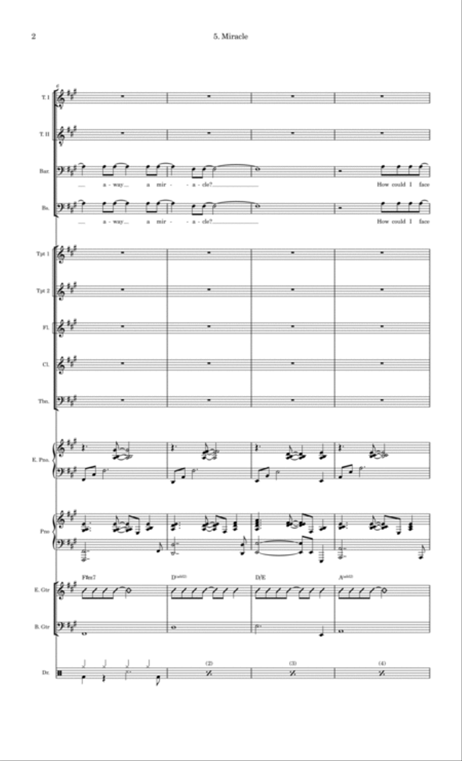 Miracle Large Ensemble scores gallery preview page 2
