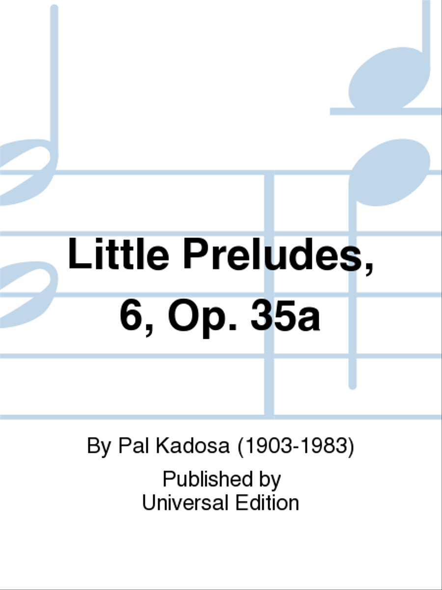 Little Preludes, 6, Op. 35A School and Community scores gallery preview page 1