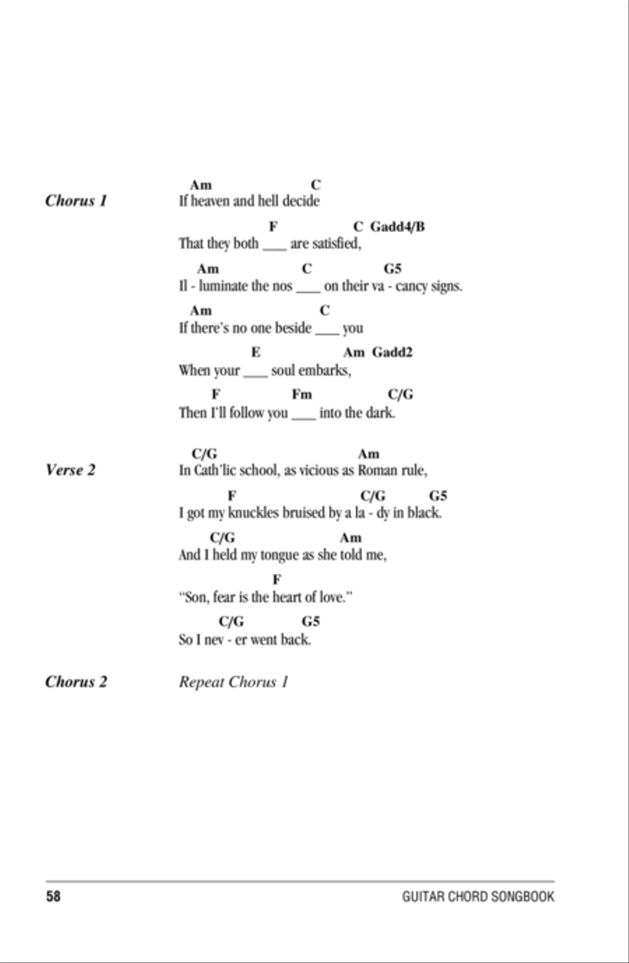 I Will Follow You Into The Dark Acoustic Guitar scores gallery preview page 2