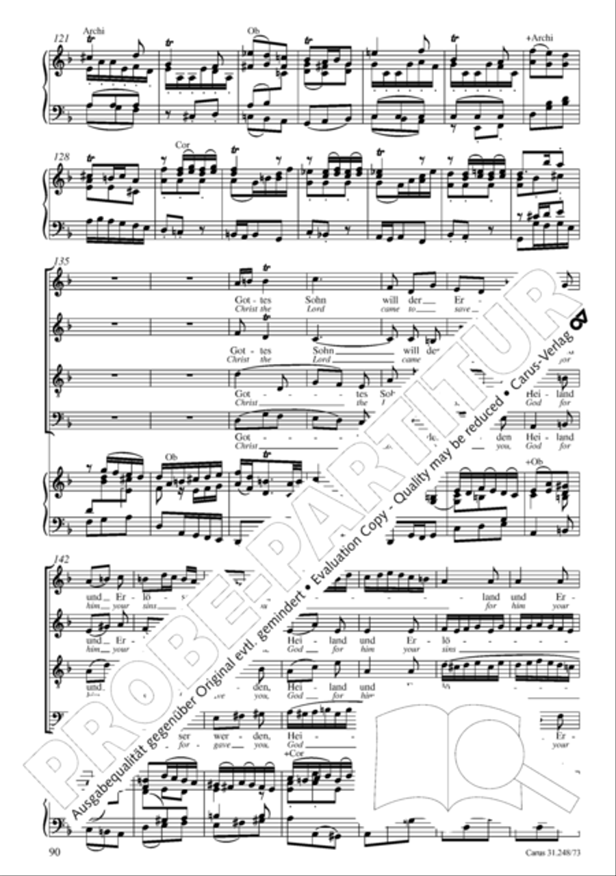 Christmas Oratorio (Weihnachtsoratorium, Teile IV-VI) 4-Part scores gallery preview page 11