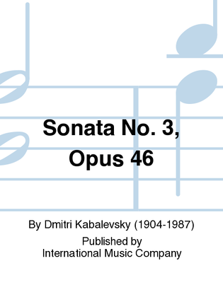 Book cover for Sonata No. 3, Opus 46