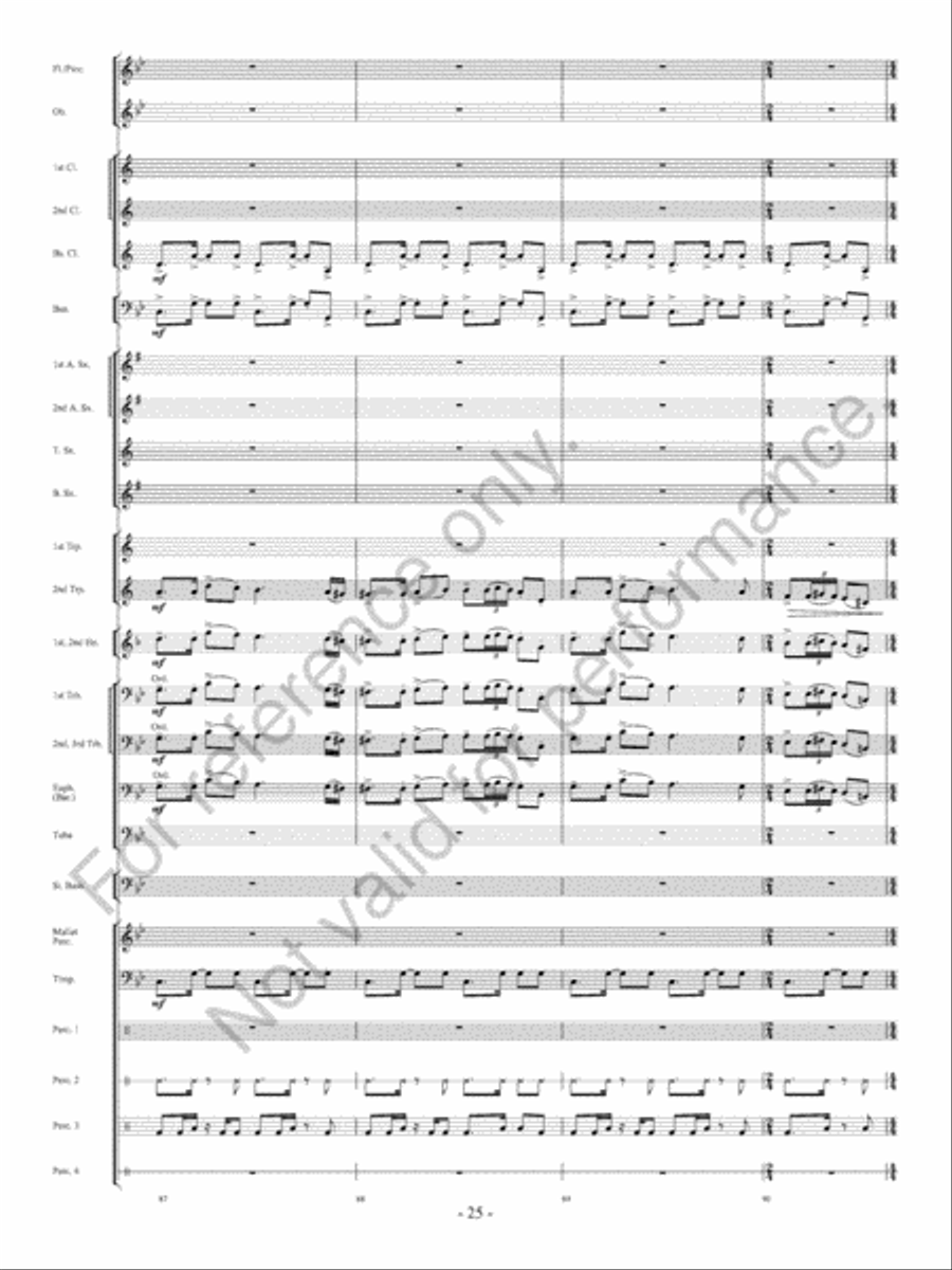 The Ocean Of Fire The Ocean Of Fire Concert Band scores gallery preview page 26