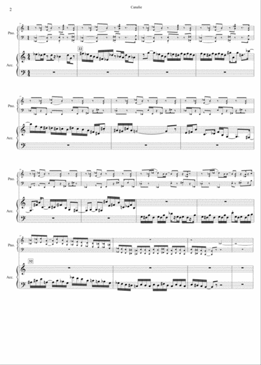 Canalie Piano scores gallery preview page 2