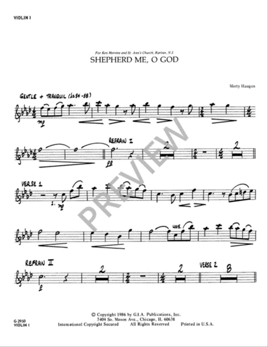 Shepherd Me, O God - Instrument edition Cello scores gallery preview page 2